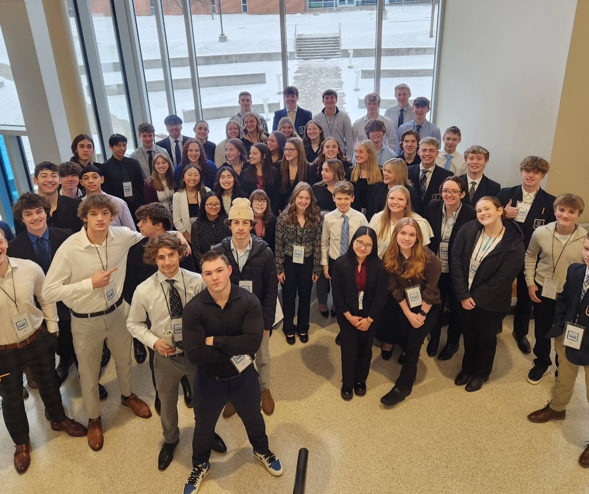 The Menomonie High School DECA team competed at the DECA Districts Jan. 11 at UW-Stout