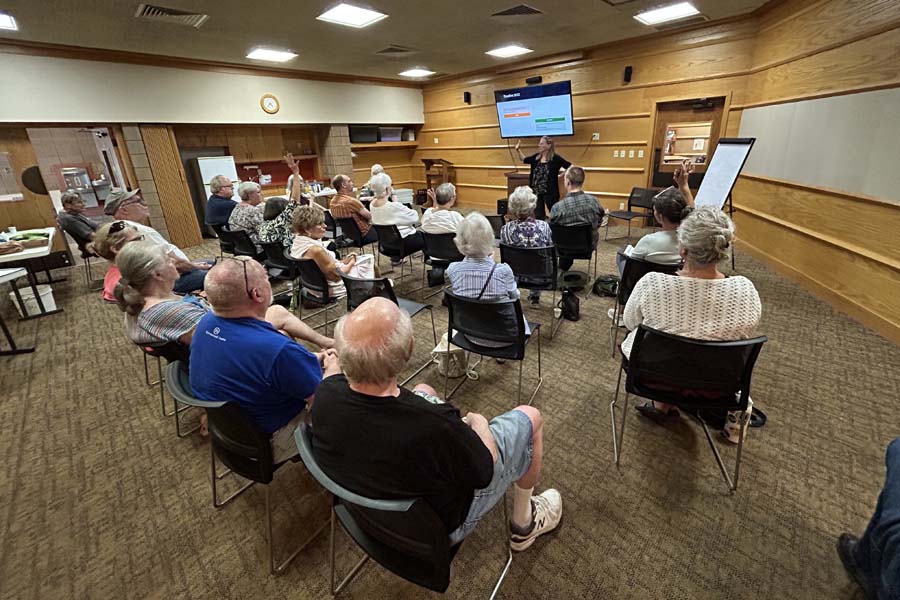 The Menomonie News Net hosts an informational meeting at the Menomonie Public Library.