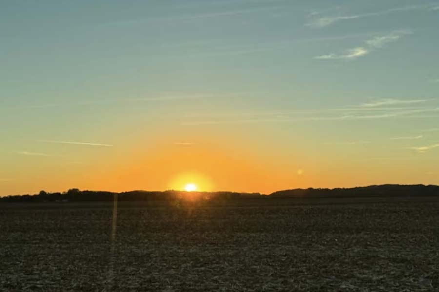 Sunset over Menononie