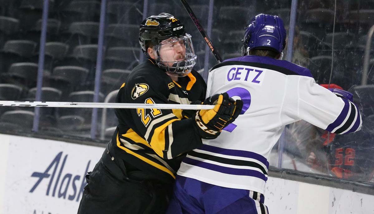 Blais Richartz is wrapping up his five-year collegiate hockey career at Michigan Tech.