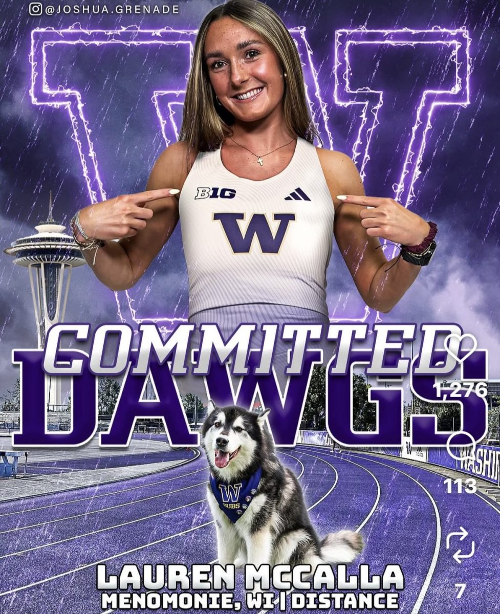 Menomonie’s Lauren McCalla will be taking her talents to the University of Washington. 