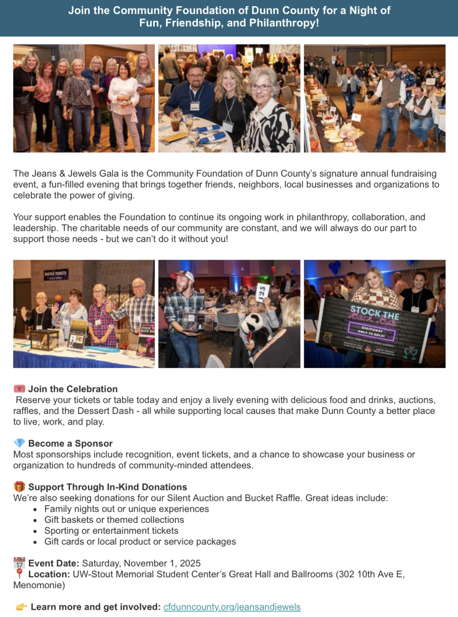 Jeans & Jewels Nov 1 to Support our Community
