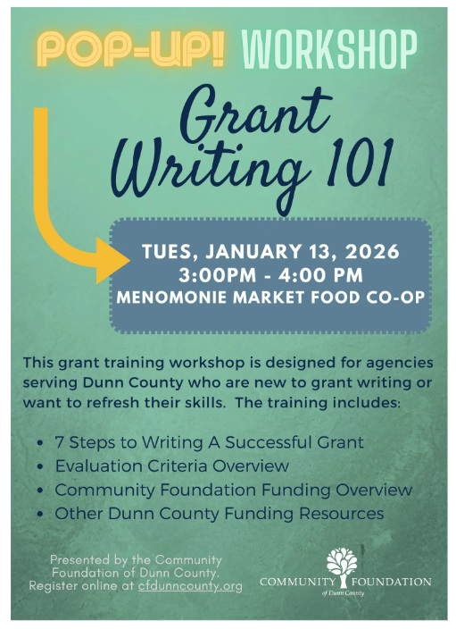 Free Grant Writing 101 Workshop Jan 13
