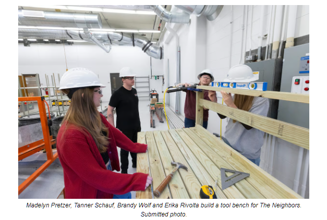 UW-Stout Students Collaborate in Community Project for 'The Neighbors'