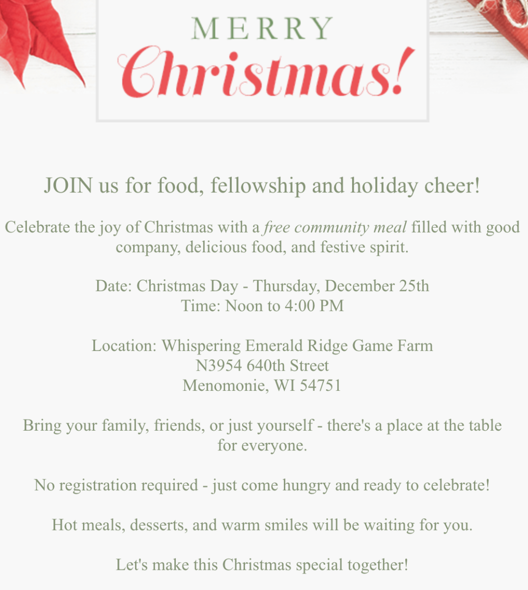 Free Christmas Day Meal - Everyone Welcome