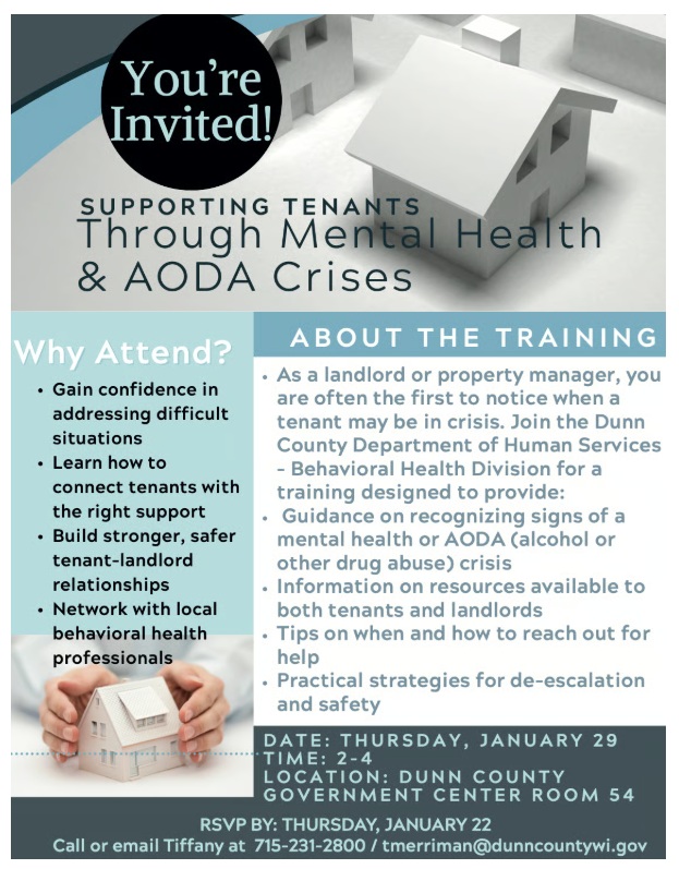 Landlord Training Addresses Mental Health and AODA Crises
