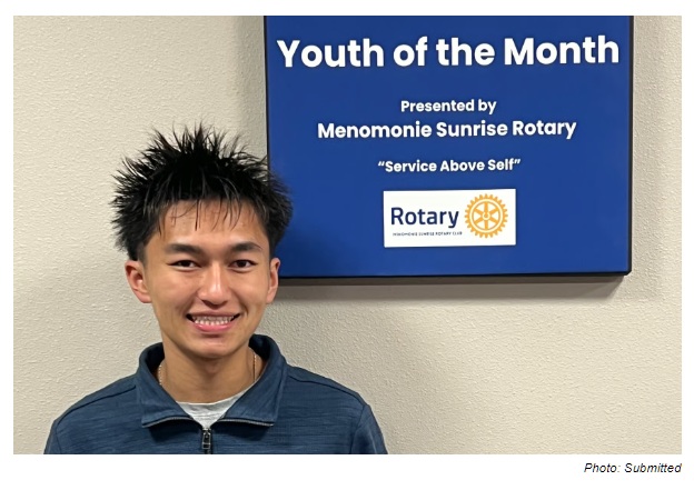 Sunrise Rotary Honors Keebtxuj Xiong as January Youth of the Month