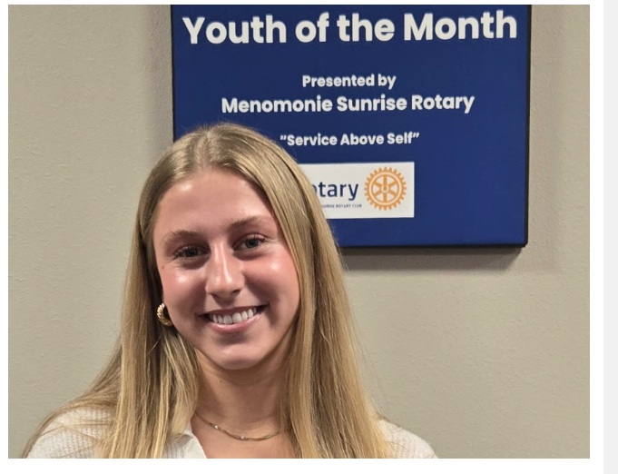 Sunrise Rotary Honors Kyah Barnhart as Youth of the Month
