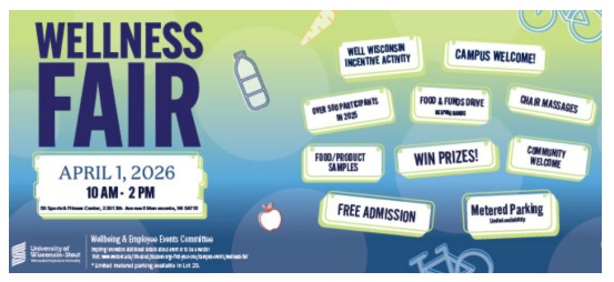 Wellness Fair on April 1 is Free, Open to the Public
