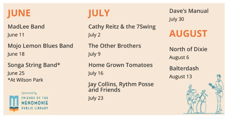 Library Summer Music Line-up Announced