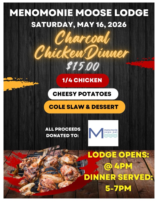 Moose Lodge Monthly Chicken Dinner to Benefit Menomonie News Net