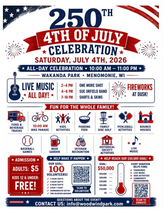 July 4th Celebration Volunteers Needed