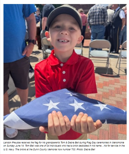 Flag Day Included Brick Dedication for Veterans