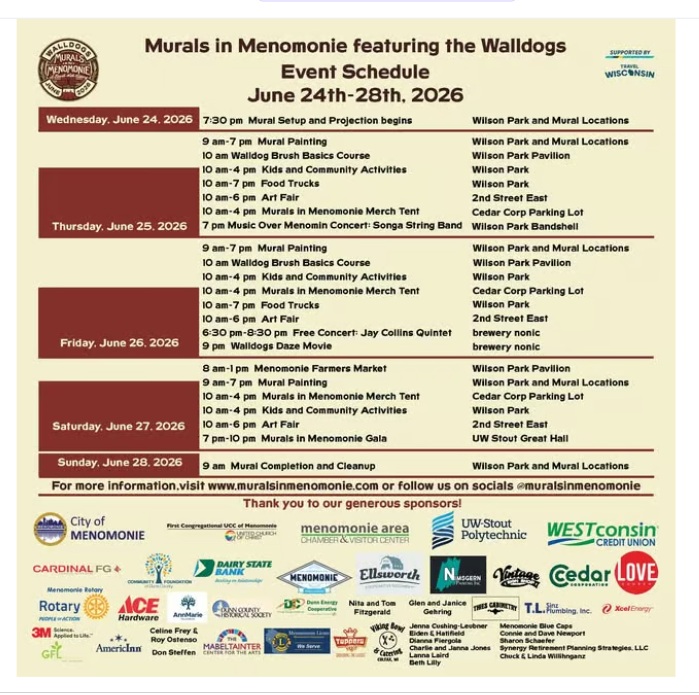 Murals Event Schedule - Plan Your Visit