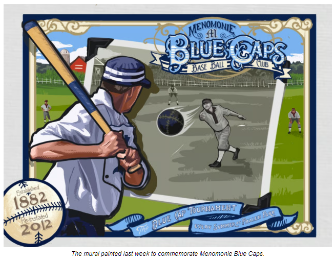 Blue Caps Base Ball: Mural & Tournament