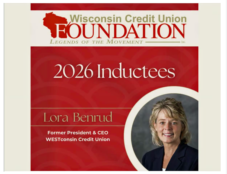 Former WESTconsin Credit Union CEO Honored