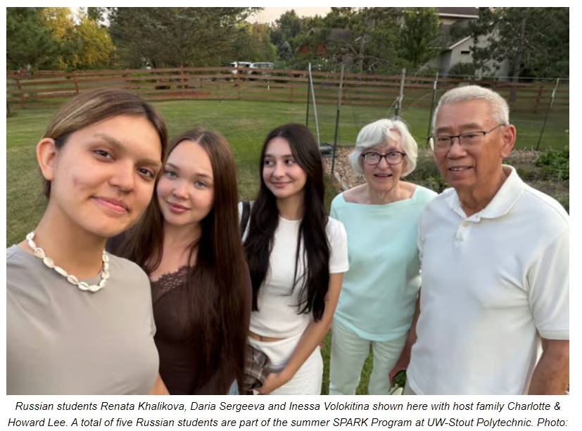 Students from Russia to Menomonie