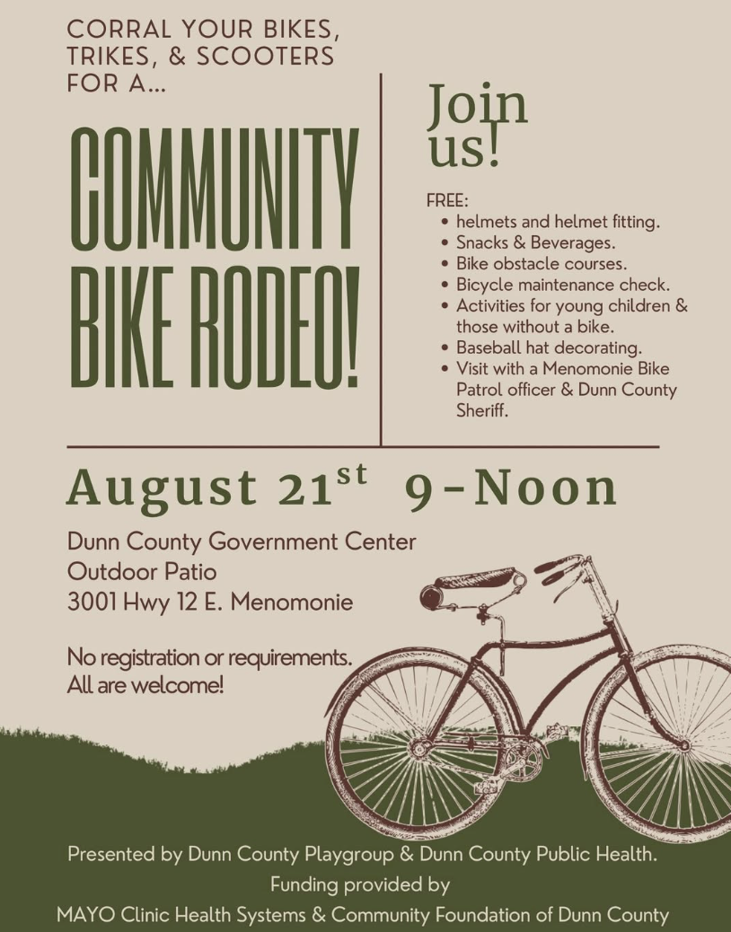 Community Bike Rodeo Fri Aug 21: Free Helmets, Fittings and More
