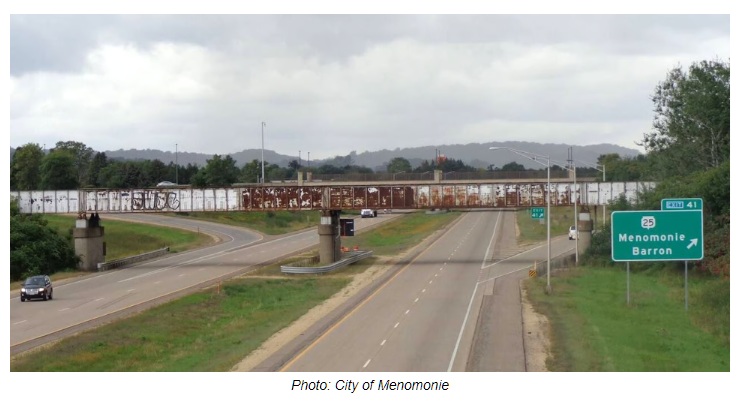 Pedestrian Bridge Work Will See Increased Traffic through Downtown Menomonie