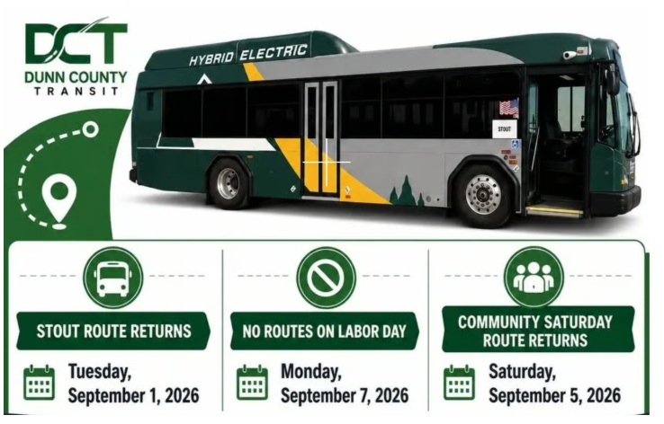 Dunn County Transit Service Updates