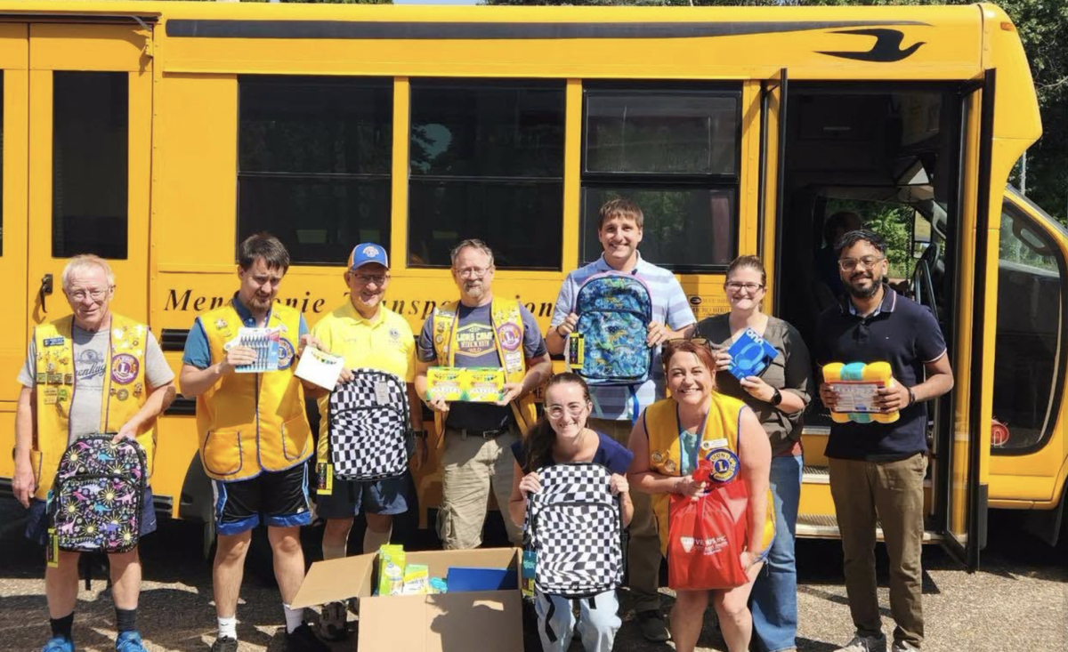 Lions Club Thanks Community for ‘Stuff the Bus School Supply Drive for WestCap’